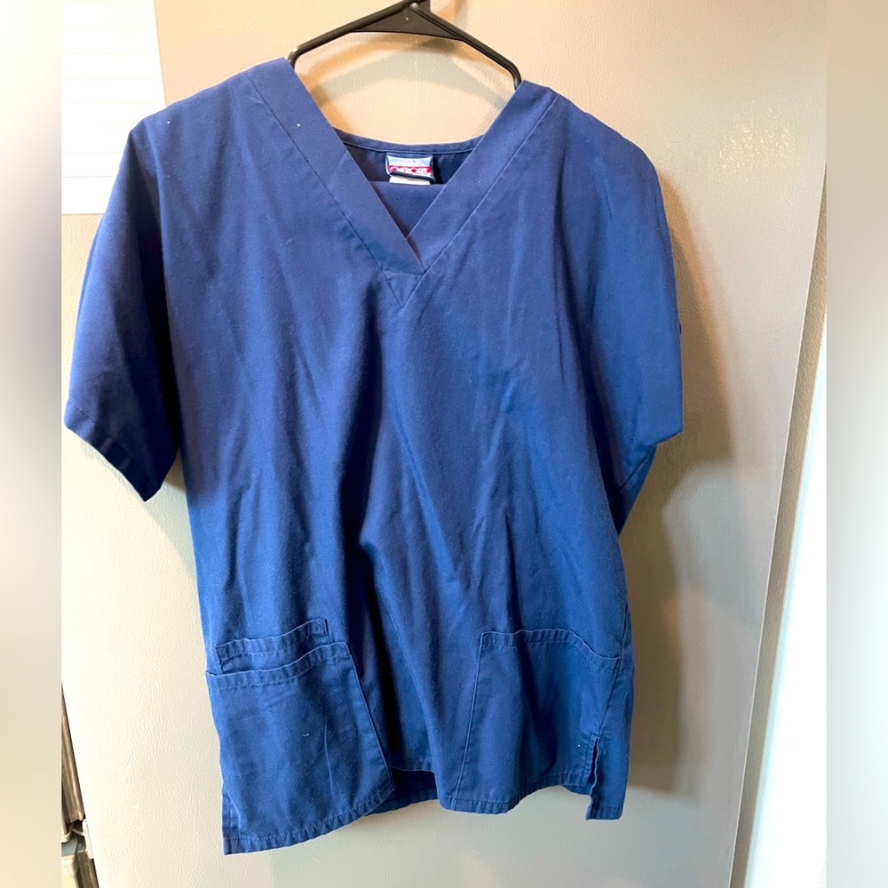 Navy Cherokee Scrubs - small top, medium bottom